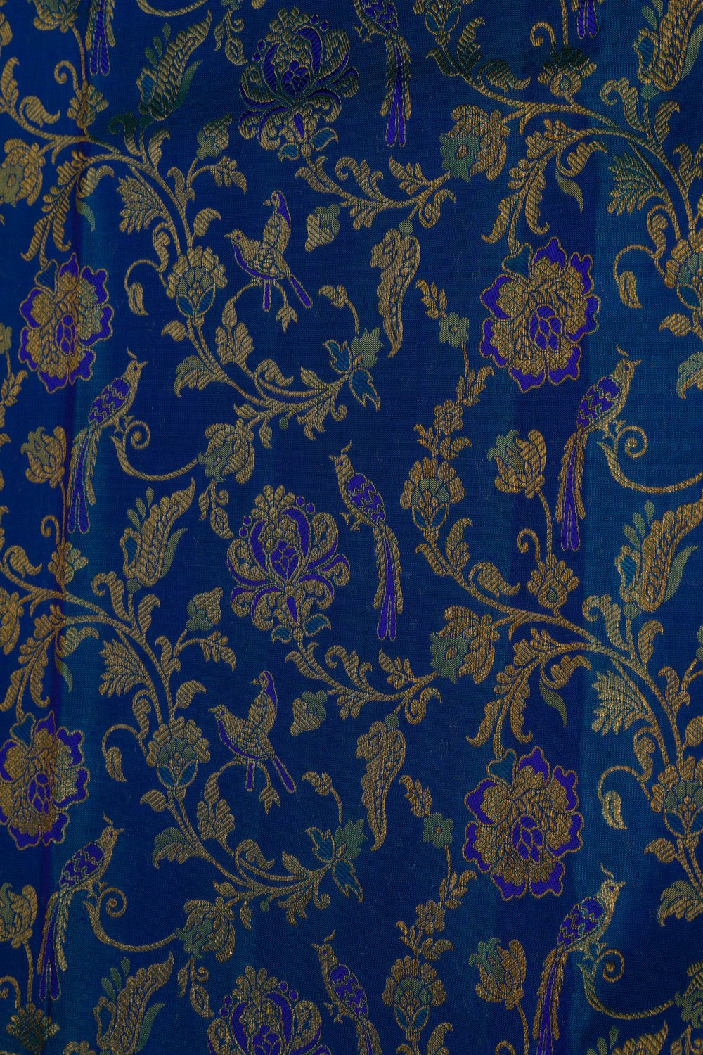 Image of Kanchipattu Brocade Blue Saree